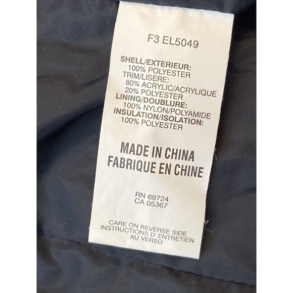 Columbia Women's Quilted Jacket Faux Fur Collar Gray Size S - Picture 4 of 7